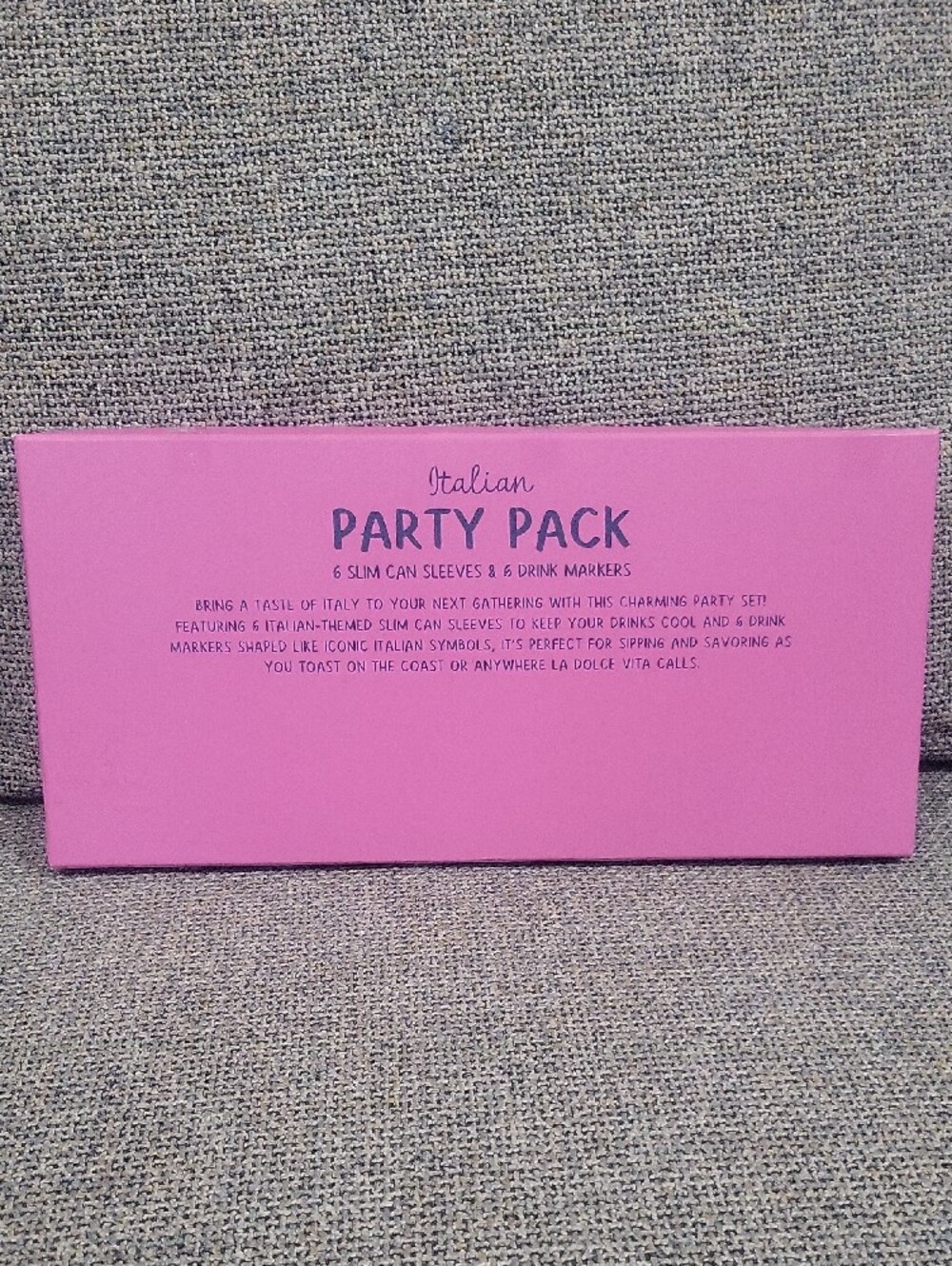 La Dolce Vita Party Pack - Can Sleeves & Drink Markers (12 pc Set) - Picture 4 of 4
